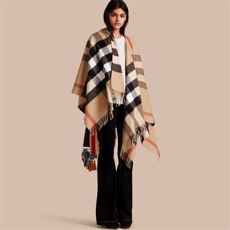 burberry pomcho|burberry poncho shawl pockets.